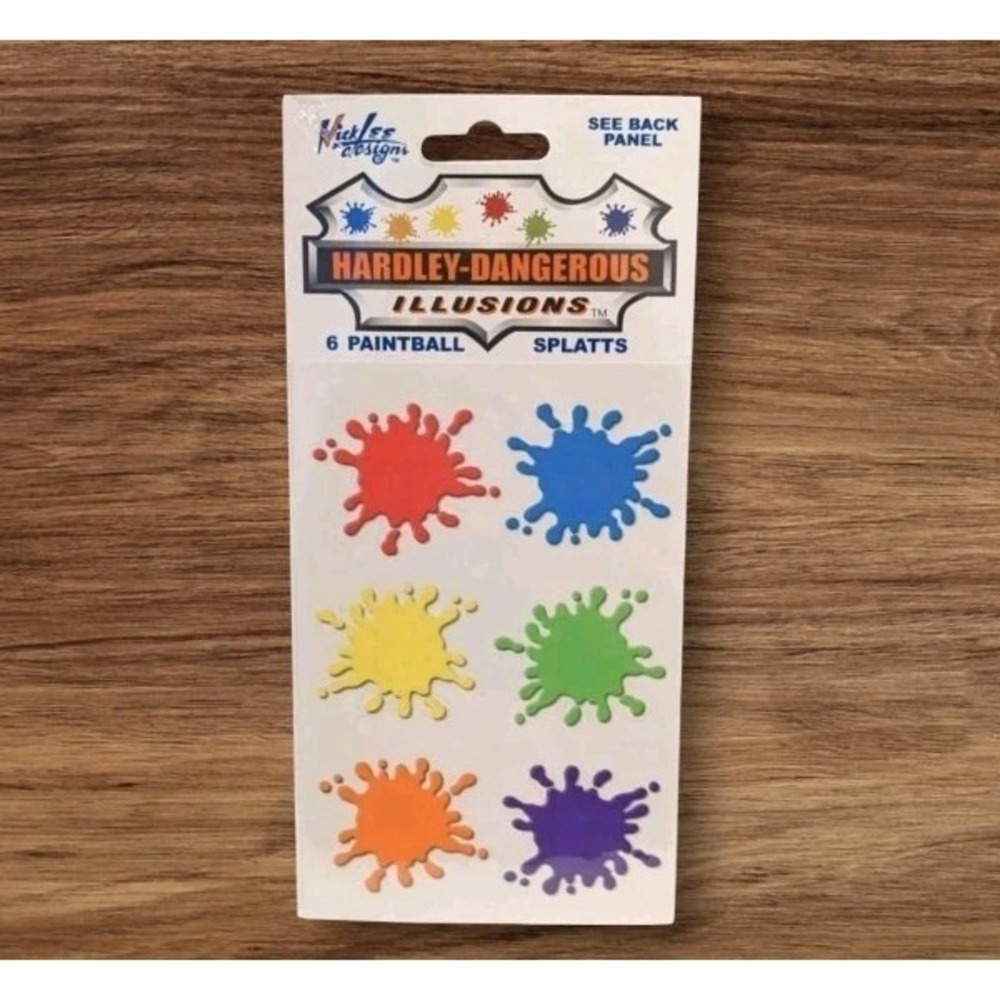 27 Stickers Paintball Splatts Car Decals Hardley Dangerous Y2K NickLee Set NOS
